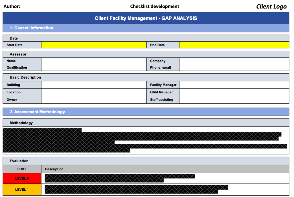 FM Plan - GAP Analysis Checklist