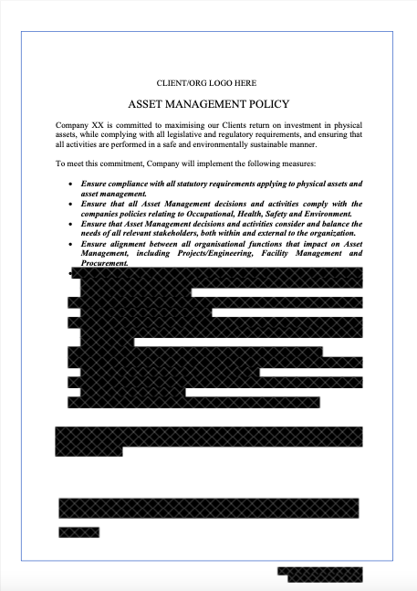 Asset Management Policy